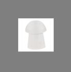 02618 10 Eartip Codered Replacement Earpieces Tube Mushroom Pack Clear