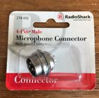 274-002 Radioshack Cb Mic Microphone Male Panel Mount Connector