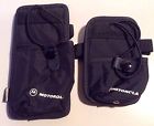 50263 50221 Motorola Lot Of 2 Two Way Radio Nylon Black Carry Cases Belt Loop Holders