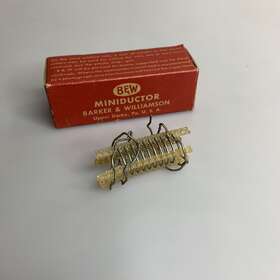 3002 B&w Barker And Williamson Miniductor Air Wound Coil Nos Original Box