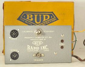 Bud Radio Inc Fcc-90a Vintage Ham Frequency Calibrator Untested