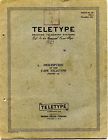 Bulletin 126 Issue 2 Teletype Original Corp Technical Manual Model Tape Punch