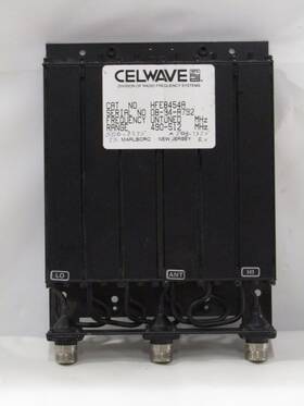 Hfe8454a Celwave Radio Frequency Systems Duplexer 490-512mhz Repeater For Parts Hfe8454a Celwave Radio Frequency Systems Duplexer 490-512mhz Repeater For Parts