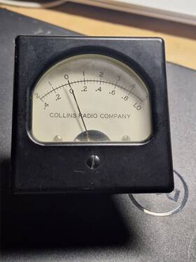 Collins 13499 Radio Panel Meter Illuminated
