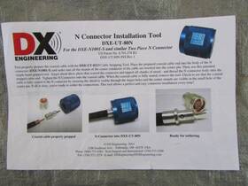 Dx Engineering Dxe-80n Dxe-ut-80n Ham Radio Connector Assembly Tool