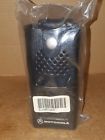 Eln9015ar Motorola Hard Leather Walkie Talkie Carry Case With Shoulder Strap