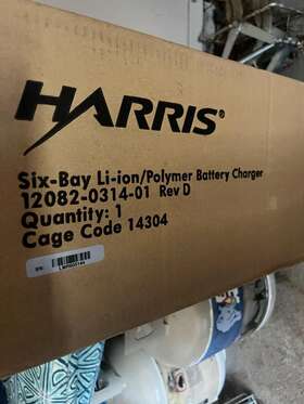 12082-0314-01 Harris New In Box Xg-100 P7300 Xg25 Xg75 6 Bay Battery Charger