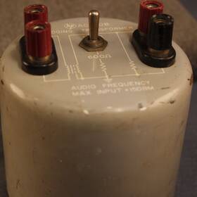 Hewlett Packard Ac-60b Model Hp 600 Ohm Audio Bridging/isolation Transformer