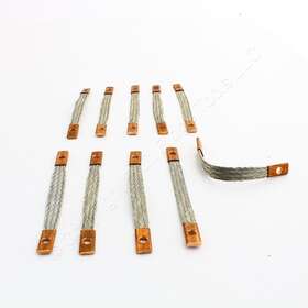 Hgbbd6s10 Hubbell 10 6 Inch Braided Jumper Straps Grounding Bonding Cable 6awg Hgbbd6s10 Hubbell 10 6 Inch Braided Jumper Straps Grounding Bonding Cable 6awg
