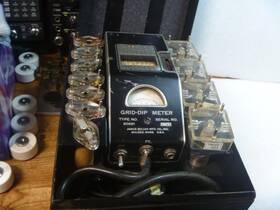 90662 James Millen Grid Dip Meter Low Frequency Coils Case Complete