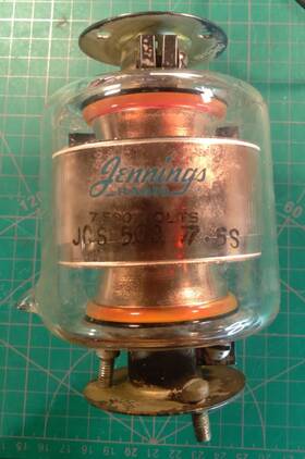 Jennings Jcs-500-7.5s High Voltage Vacuum Capacitor 500pf 7.5kv