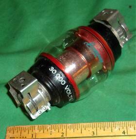 Vcca-6 Jennings 30kv Fixed Vacuum Capacitor Clean All Copper With Brackets