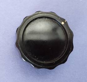 12-flute Johnson 116-250 E.f. Phenolic Brown Knob 1-5/8 Inch Diameter 1/4 Shaft #116-250