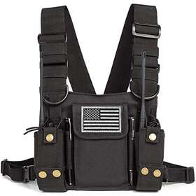 Luiton 697478132038 Radio Shoulder Holster Chest Harness Holder Vest Rig For Way Che