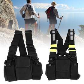 Madhornets E002-e176-set New Tactical Bilateral Chest Harness Bag For Field Operations Radio Universal Us