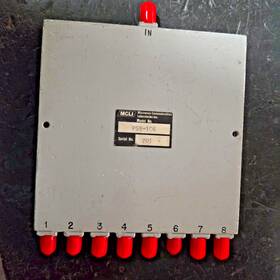 Ps8-106 Mcli 8-way Power Divider/combiner Tested 3.5-5 Ghz 30w 2.8db Max Loss