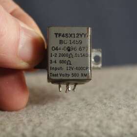 Tf4sx12yy Military Audio Transformer 2000 Ohm Primary To 600 Secondary Rated 3.0 Milliamp Tf4sx12yy Military Audio Transformer 2000 Ohm Primary To 600 Secondary Rated 3.0 Milliamp