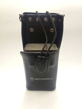 15e05312s Motorola Motorolla Vintage Leather Holster/case For Walkie Talkie Radio With Belt Loop