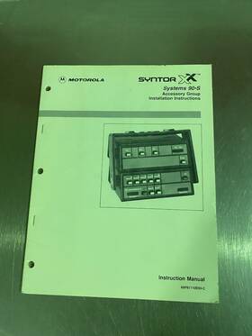 68p81110e93-c Motorola Syntor X Systems 90-s Radio Instruction Manual No 68p81110e93-c Motorola Syntor X Systems 90-s Radio Instruction Manual No