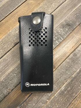 Motorola Hln9009 Gp300 Swivel Hi Cap Hard Leather Case