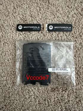 Pnhn7095as Motorola Black Speaker Grille For Apx7000 Comes With Label Of Choice