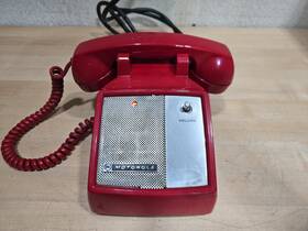 Motorola T1375ab Vintage Red Phone Remote Tln1188a Hotline Powers On Sound