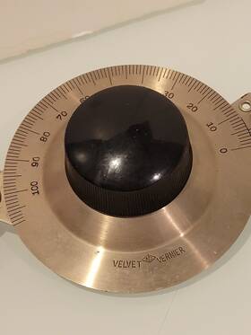 1744675 National Radio Vintage Metal Company Inc Velvet Vernier Dial For 4 Inch Preowned