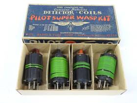 Pilot 601-d Super Wasp Radio Receiver Detector Coil Set Box Very Nice