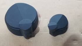 Raytheon Ms-91528-5s28 1/4 Inch Shaft Large And Small Weighted Radio Crank Spinner Tuning Knobs