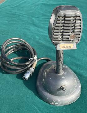 97h29 Shire Brothers / Motorola Vtg Shure Model Controlled Reluctance Microphone &shure S36 Base