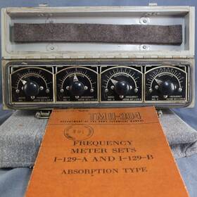 I-129-b Signal Corps 1.5-41 Mhz Frequency Meter Set Tested Working With Manual I-129-b Signal Corps 1.5-41 Mhz Frequency Meter Set Tested Working With Manual