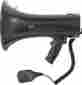 Uzi-mp-50w Uzimp50w Uzi Megaphone 50 Watt Recordable 13 1 2 Overall Black Abs Housing 024718900209
