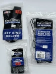 Lot 3 New Uncle Mikes - 2" Nylon Web Belt Keepers, Key Ring Holder, Radio Case. Fixed Price $24.99.