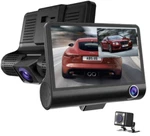 Triple Lens Dash Cam 1080P 4" Screen Channel & 32GB Card 4M Hardwire Kit. Fixed Price $74.47.