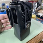 Black Leather Motorola Radio Holder 4280483B01 HLN9873A Excellent Condition. Fixed Price $49.00.