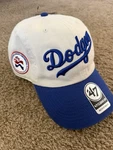 Nwt Los Angeles Dodgers 47 Clean Up Hat Cap National League Centennial Patch Mlb. Fixed Price $28.00.