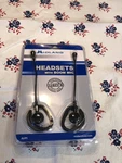 Of 2 Midland AVP-1 Black Ear-hook Headsets + Bonus. Fixed Price $20.00.