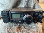 Yaesu FT-897 Ham Radio Transceiver W/antenna Coupler And Carry Case. Fixed Price $850.00.