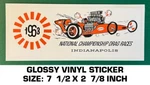 Nhra 1963 National Championship Indianapolis Vinyl Decal Sticker - Drag Races. Fixed Price $10.23.