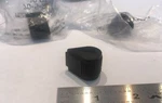 Black Raytheon Teardrop Pointer Knobs, For 1/4" Shafts. Fixed Price $12.00.