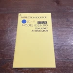 Bird Model 8329-300 Tenuline Attenuator Instruction Book. Fixed Price $12.50.