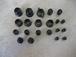 Yaesu FT-1000MP (plain) Front Panel Knob Set (less Vfo) Excellent Shape. Fixed Price $35.00.