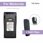 1800MAH Ni-m Radio Battery For Motorola + Belt Clips NNTN4851 CP200D CP180. Fixed Price $19.99.