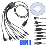 8IN1 Usb Programming Cable Cord Wired For Baofeng Motorola Kenwood Hyt Radio Cd. Fixed Price $11.96.