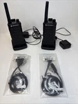 Motorola RMU2040 Lot Of Uhf Business Radios W Clip & Chargers Earpiece Mic. Fixed Price $159.99.