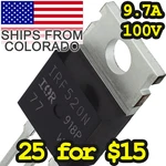 Mosfet IRF520N (9.7A 100V - Logic Level) (arduino / Ttl). Fixed Price $9.98.