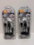 2X Motorola Talkabout 53727 Earbud With Ptt Microphone Oem New Retail Pkg. Fixed Price $25.00.