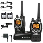 Midland GXT1000VP4 Gmrs Walkie Talkie 2-PACK + Headsets Charger. Fixed Price $89.99.