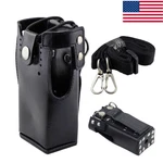 Hard Leather Case Carrying Holder Holster For Motorola Two Way Radio With Strap. Fixed Price $16.79.