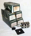 Clarostat Series Cit 3-GANG T-pad 6 Ohm Potentiometers 525-315 W/ Knobs + Nos. Fixed Price $199.99.